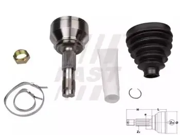 FT25079K FAST Шарнирный комплект, приводной вал