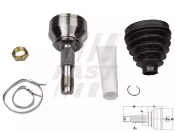 FT25080K FAST Шарнирный комплект, приводной вал