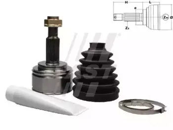 FT25093K FAST Шарнирный комплект, приводной вал