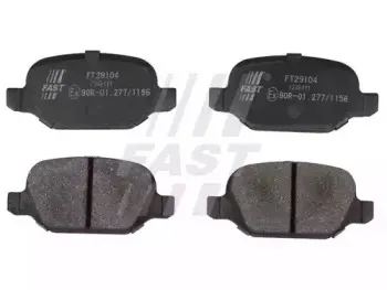 FT29104 FAST Комплект тормозных колодок, дисковый тормоз