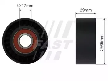 FT44549 FAST Паразитный / ведущий ролик, поликлиновой ремень