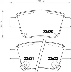NP1031 NISSHINBO Комплект тормозных колодок, дисковый тормоз