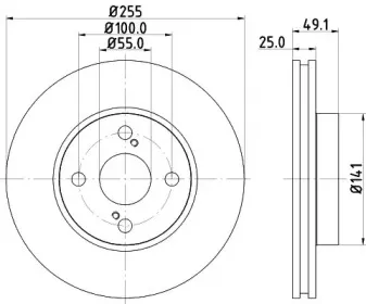 ND1083K NISSHINBO Тормозной диск