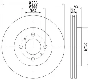 ND3020K NISSHINBO Тормозной диск