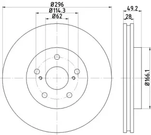 ND1057K NISSHINBO Тормозной диск