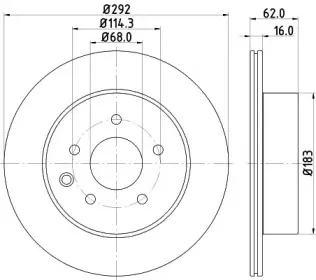 ND2003K NISSHINBO Тормозной диск