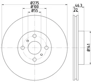 ND1035K NISSHINBO Тормозной диск