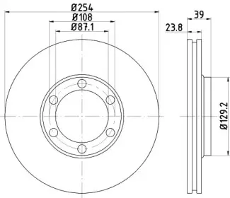 ND3004K NISSHINBO Тормозной диск