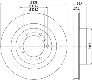 ND1058K NISSHINBO Тормозной диск