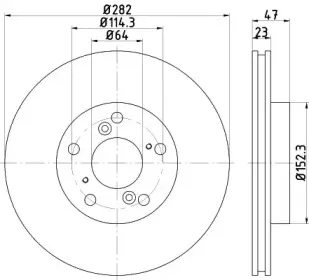 ND8027K NISSHINBO Тормозной диск