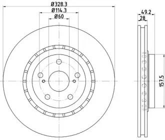 ND1095K NISSHINBO Тормозной диск