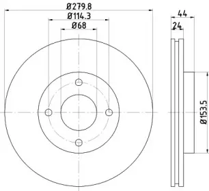 ND2036K NISSHINBO Тормозной диск