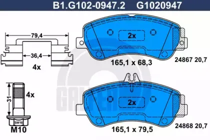 B1.G102-0947.2 GALFER