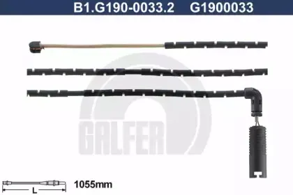 B1.G190-0033.2 GALFER Сигнализатор, износ тормозных колодок