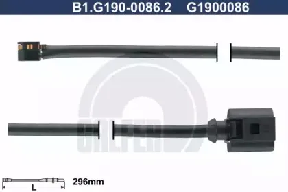 B1.G190-0086.2 GALFER Сигнализатор, износ тормозных колодок