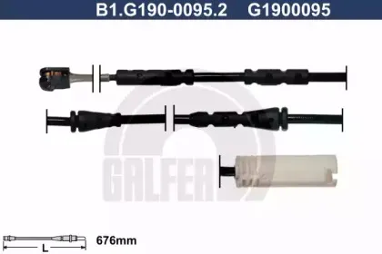 B1.G190-0095.2 GALFER Сигнализатор, износ тормозных колодок