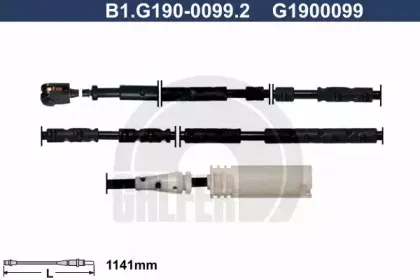 B1.G190-0099.2 GALFER Сигнализатор, износ тормозных колодок