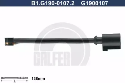 B1.G190-0107.2 GALFER Сигнализатор, износ тормозных колодок