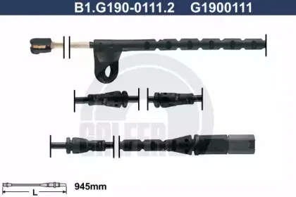 B1.G190-0111.2 GALFER Сигнализатор, износ тормозных колодок