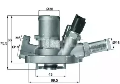 TI 151 80 BEHR Термостат, охлаждающая жидкость