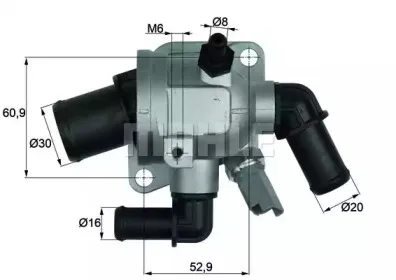 TI 173 88 BEHR Термостат, охлаждающая жидкость