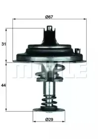 TX 26 80D1 BEHR Термостат, охлаждающая жидкость