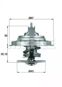 TX 31 92D BEHR Термостат, охлаждающая жидкость