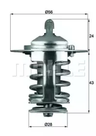 TX 70 82 BEHR Термостат, охлаждающая жидкость