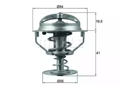 TX 164 82D BEHR Термостат, охлаждающая жидкость