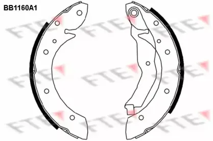 BB1160A1 FTE Комплект тормозных колодок