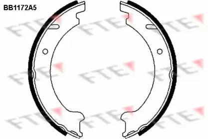 BB1172A5 FTE Комплект тормозных колодок, стояночная тормозная система