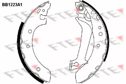 BB1223A1 FTE Комплект тормозных колодок