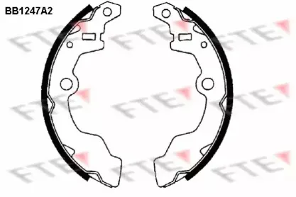 BB1247A2 FTE Комплект тормозных колодок