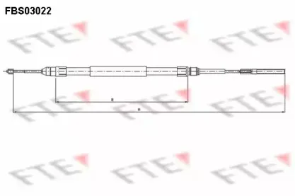 FBS03022 FTE Трос, стояночная тормозная система