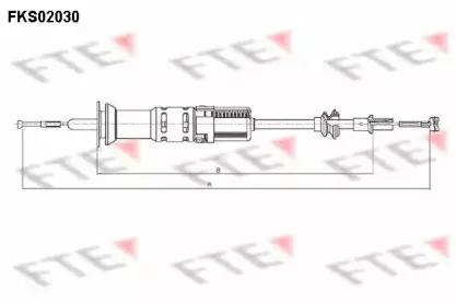 FKS02030 FTE Трос, управление сцеплением
