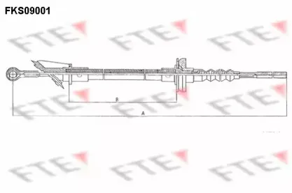 FKS09001 FTE Трос, управление сцеплением