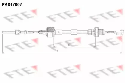 FKS17002 FTE Трос, управление сцеплением