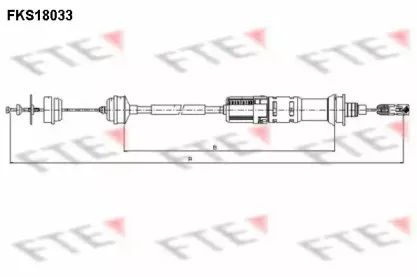FKS18033 FTE Трос, управление сцеплением