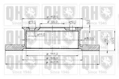 BDC3788 QUINTON HAZELL Тормозной диск