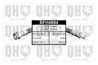 BFH4884 QUINTON HAZELL Тормозной шланг