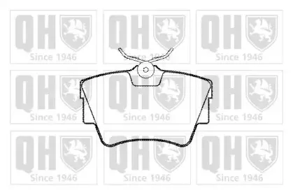 BP1132 QUINTON HAZELL Комплект тормозных колодок, дисковый тормоз