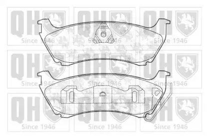 BP1135 QUINTON HAZELL Комплект тормозных колодок, дисковый тормоз