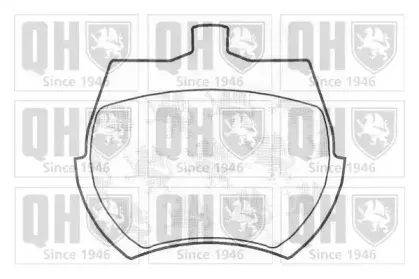 BP115 QUINTON HAZELL Комплект тормозных колодок, дисковый тормоз