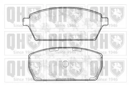 BP1182 QUINTON HAZELL Комплект тормозных колодок, дисковый тормоз