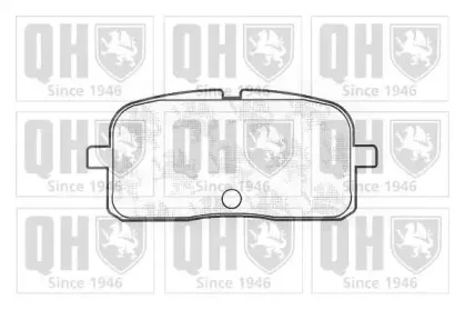 BP1197 QUINTON HAZELL Комплект тормозных колодок, дисковый тормоз