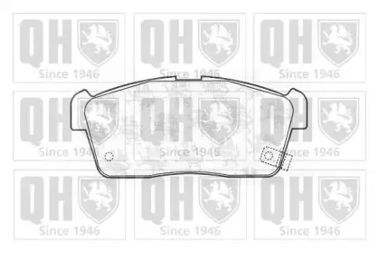 BP1207 QUINTON HAZELL Комплект тормозных колодок, дисковый тормоз