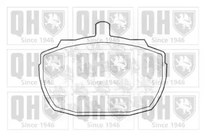 BP121 QUINTON HAZELL Комплект тормозных колодок, дисковый тормоз