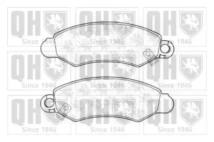BP1220 QUINTON HAZELL Комплект тормозных колодок, дисковый тормоз