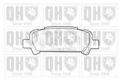 BP1233 QUINTON HAZELL Комплект тормозных колодок, дисковый тормоз