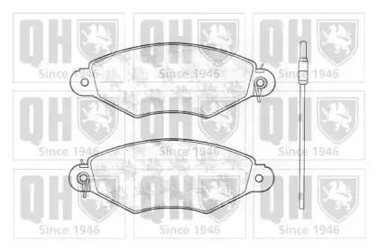 BP1241 QUINTON HAZELL Комплект тормозных колодок, дисковый тормоз